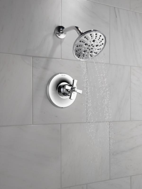 DELTA Dorval Handle - Volume FM Tub Filler/ 14S — Chrome