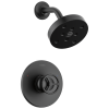 DELTA Trinsic H2OKINETIC Single Handle Shower Trim — Matte Black