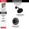 DELTA Trinsic H2OKINETIC Single Handle Shower Trim — Matte Black