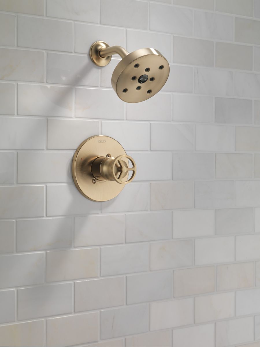 DELTA Trinsic H2OKINETIC Single Handle Shower Trim — Champagne Bronze