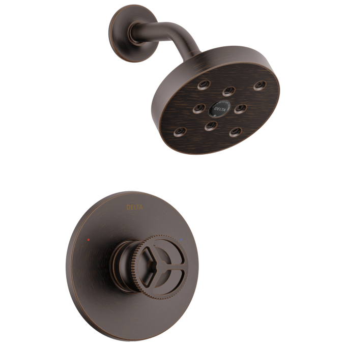 DELTA Trinsic H2OKINETIC Single Handle Shower Trim — Venetian Bronze