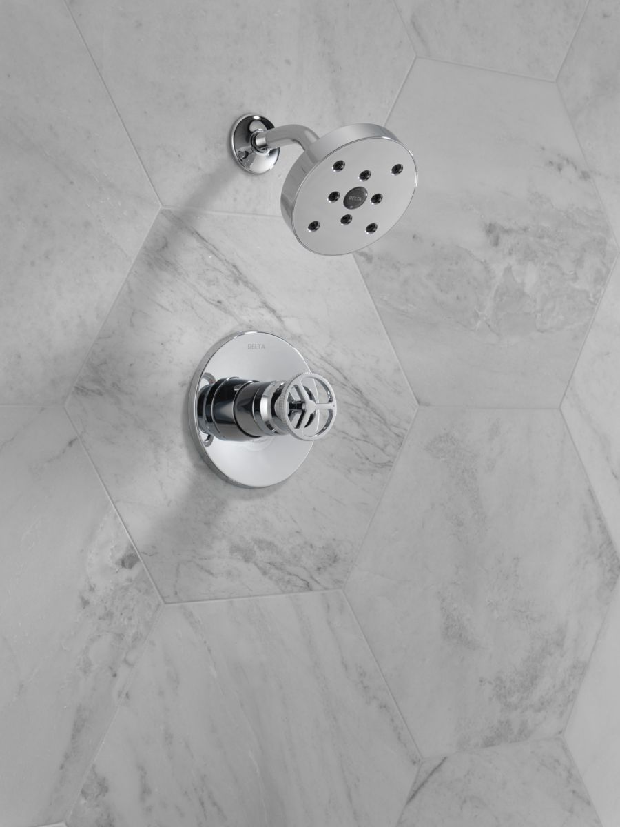 DELTA Trinsic H2OKINETIC Single Handle Shower Trim — Chrome
