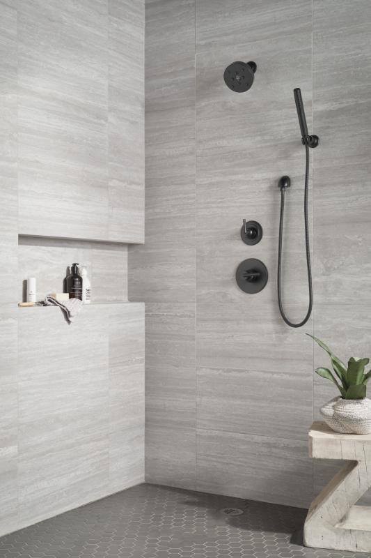 DELTA Grail Premium Single-Setting Adjustable Wall Mount Hand Shower — Matte Black