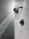 DELTA Universal Showering Components H2OKINETIC 5-Setting Contemporary Raincan Shower Head — Matte Black
