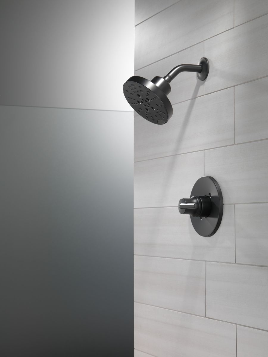 DELTA Trinsic Monitor 14 Series Shower Trim - Less Head — Matte Black