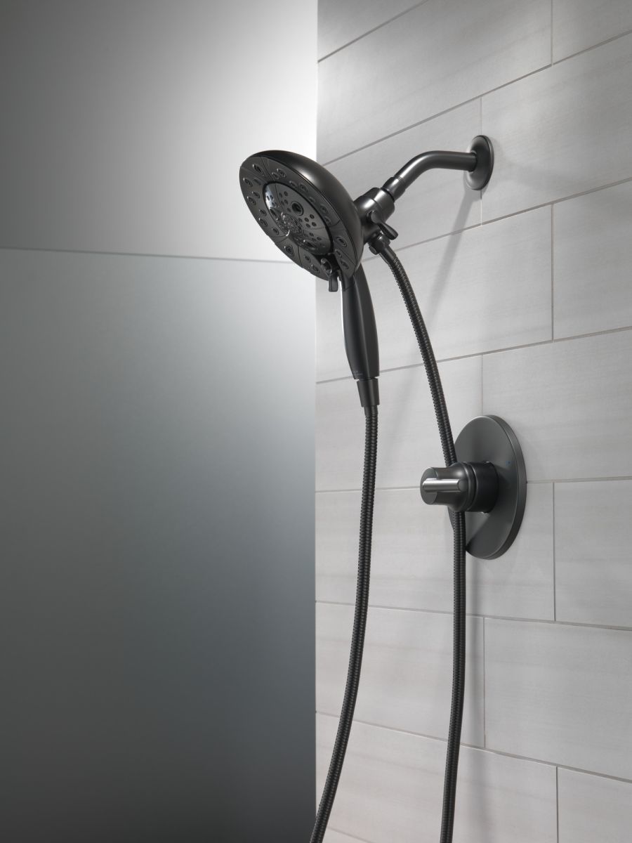 DELTA Universal Showering Components H2OKINETIC In2ition 5-Setting Two-in-One Shower — Matte Black
