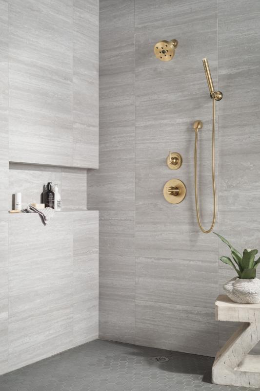 DELTA Trinsic Monitor 14 Series H2OKINETIC Shower Trim — Champagne Bronze