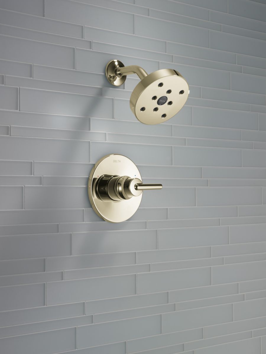 DELTA Trinsic Monitor 14 Series H2OKINETIC Single Handle Shower Trim — Polished Nickel