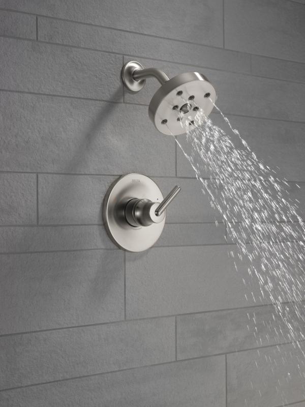 DELTA Trinsic Monitor 14 Series H2OKINETIC Shower Trim — Stainless