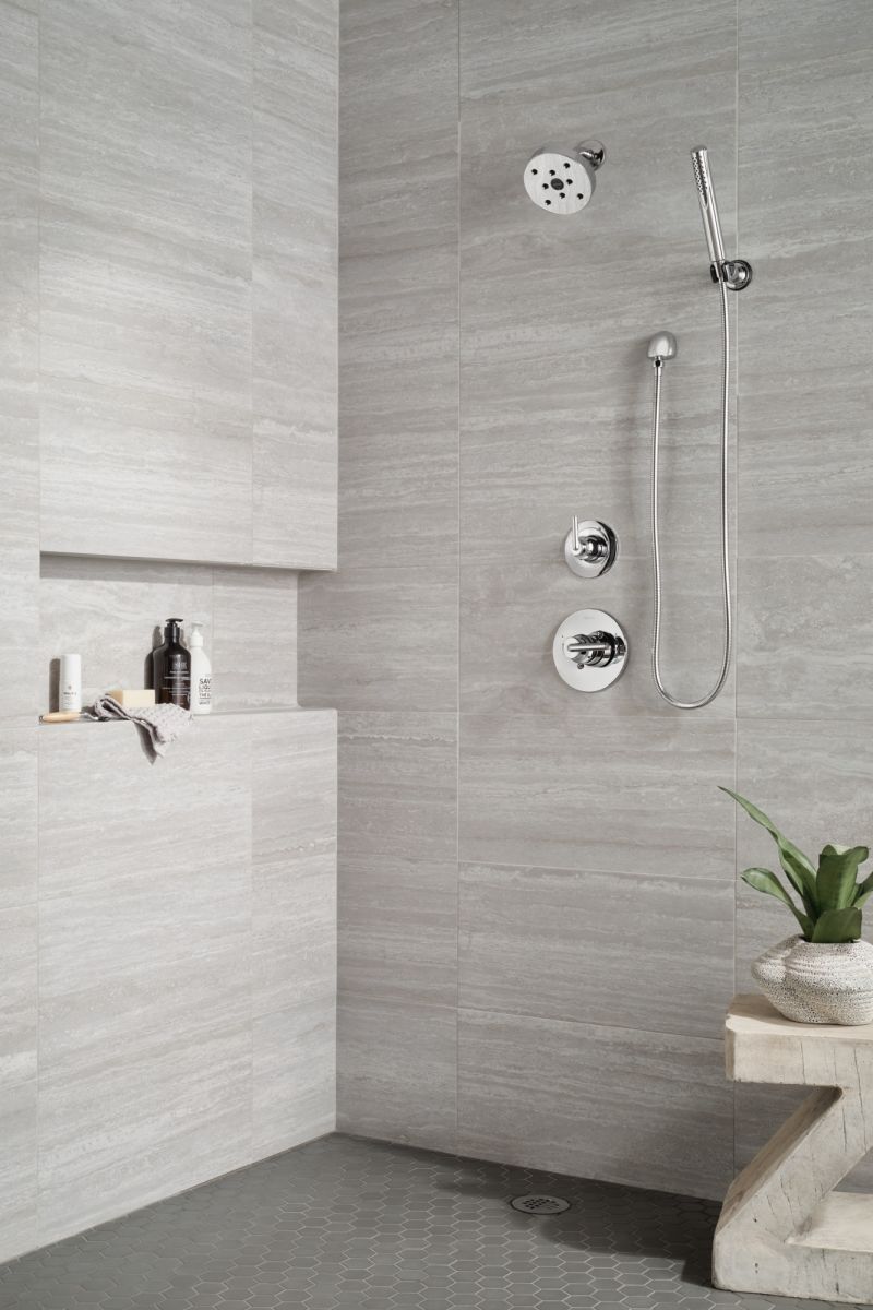 DELTA Grail Premium Single-Setting Adjustable Wall Mount Hand Shower — Chrome