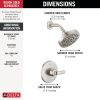 DELTA Lineax Monitor 14 Series Shower Trim — Stainless