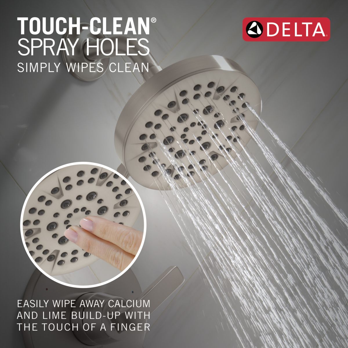 DELTA Lineax Monitor 14 Series Shower Trim — Stainless