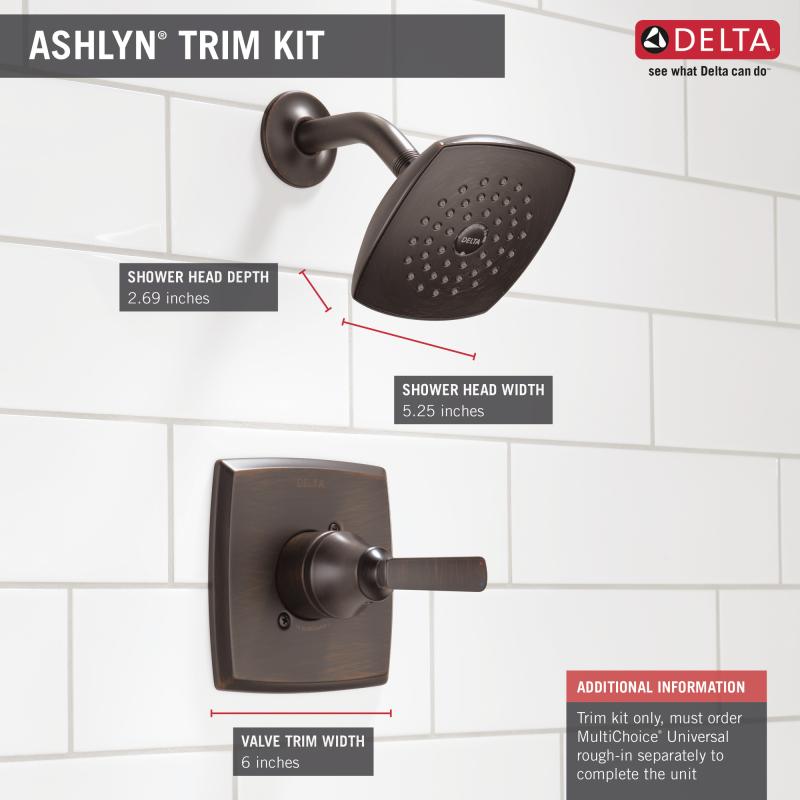 DELTA Ashlyn Monitor 14 Series Shower Trim — Venetian Bronze