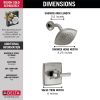DELTA Ashlyn Monitor 14 Series Shower Trim — Stainless