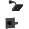 DELTA Ara Monitor 14 Series H2OKINETIC Shower Trim — Matte Black