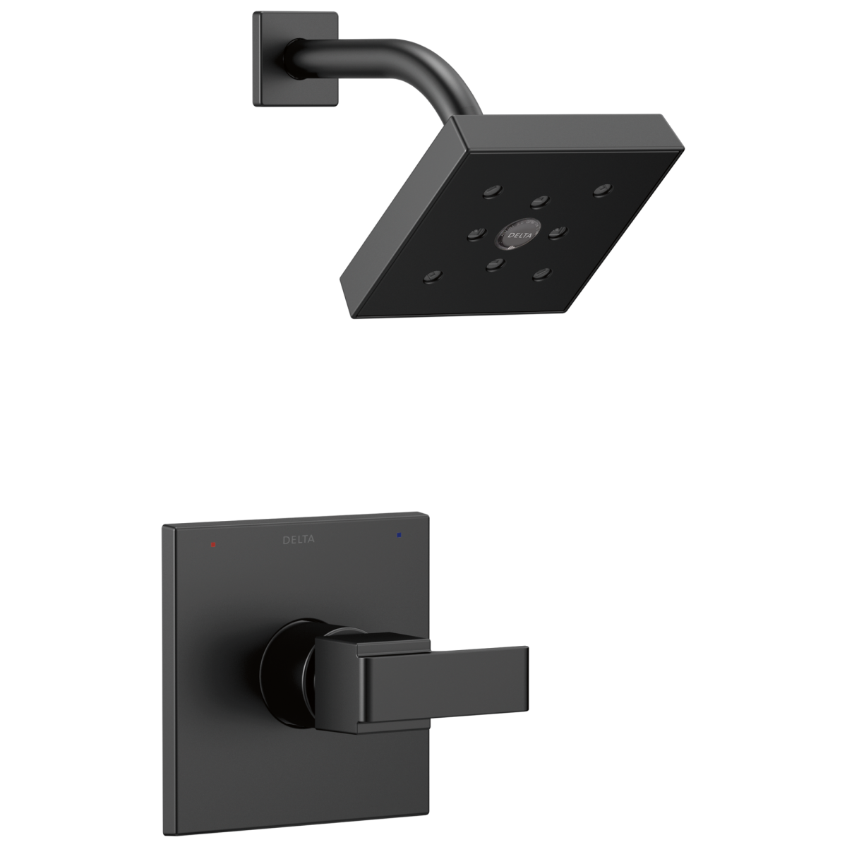 DELTA Ara Monitor 14 Series H2OKINETIC Shower Trim — Matte Black