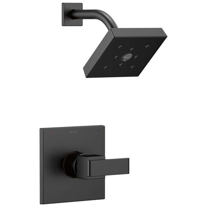 DELTA Ara Monitor 14 Series H2OKINETIC Shower Trim — Matte Black