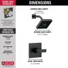 DELTA Ara Monitor 14 Series H2OKINETIC Shower Trim — Matte Black