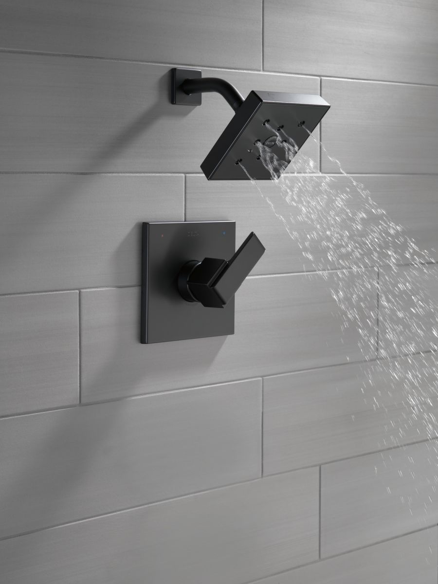 DELTA Ara Monitor 14 Series H2OKINETIC Shower Trim — Matte Black