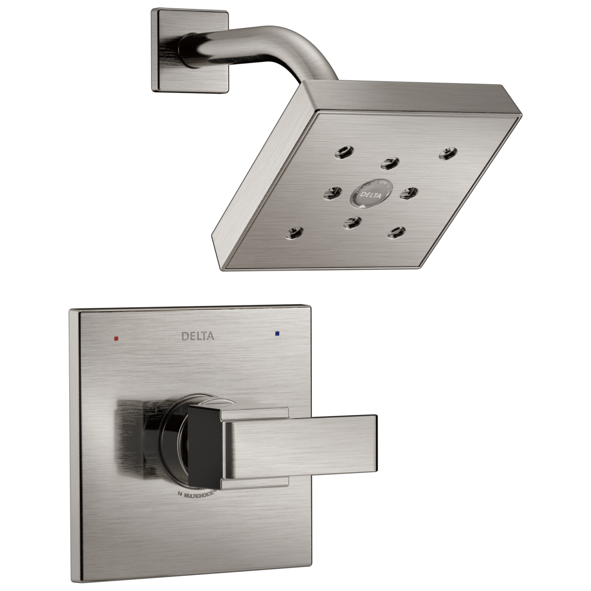 DELTA Ara Monitor 14 Series H2OKINETIC Shower Trim — Stainless