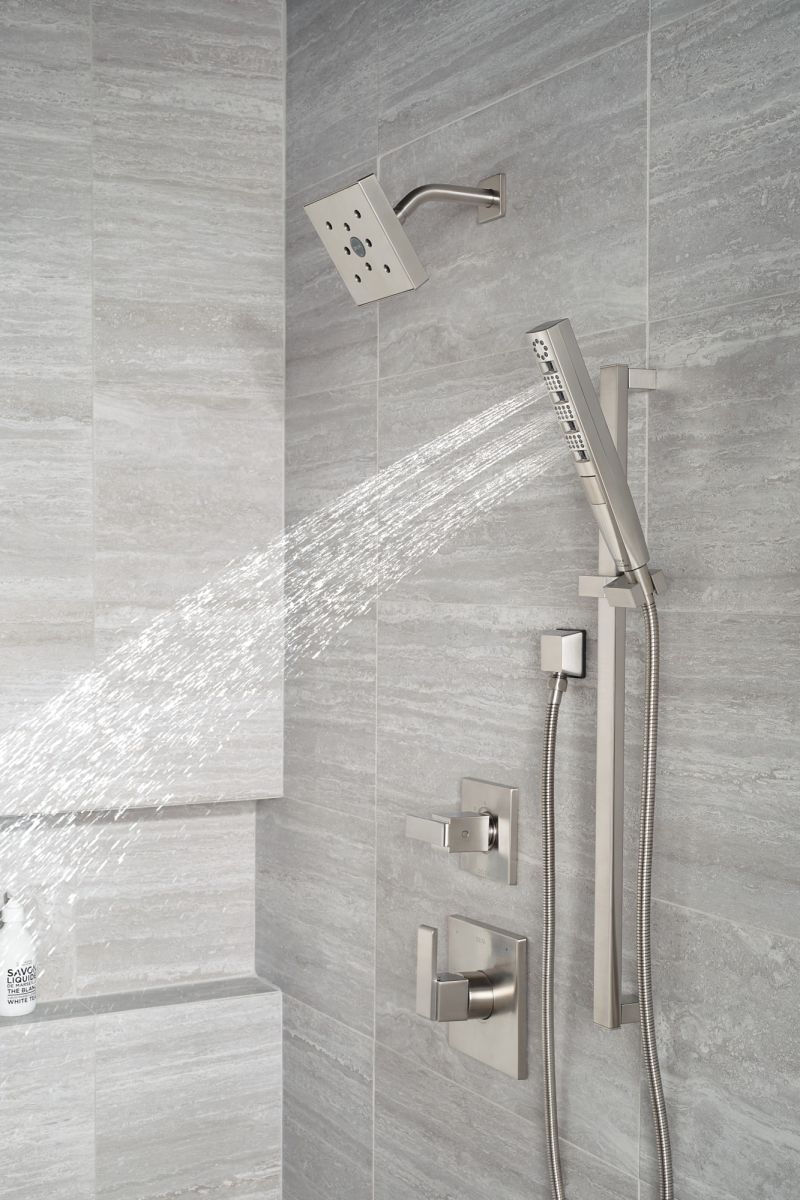 DELTA Universal Showering Components Square Wall Elbow for Hand Shower — Lumicoat® Stainless