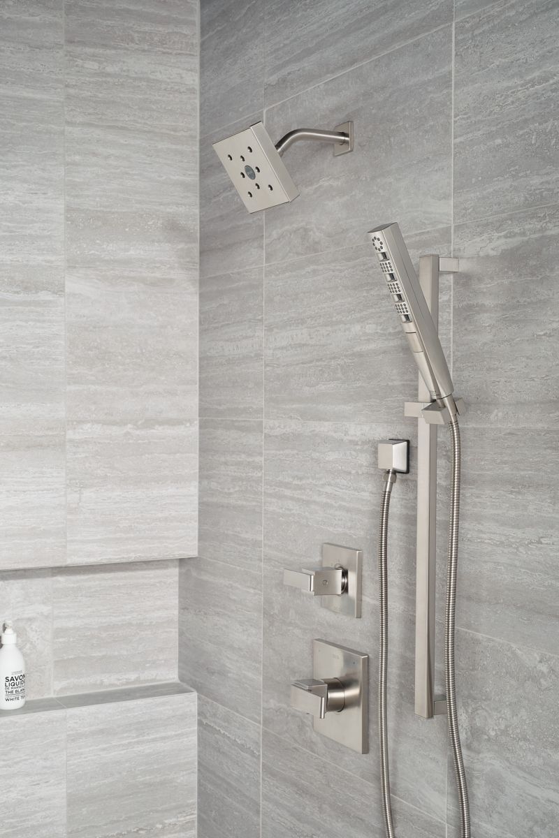 DELTA Universal Showering Components Square Wall Elbow for Hand Shower — Lumicoat® Stainless