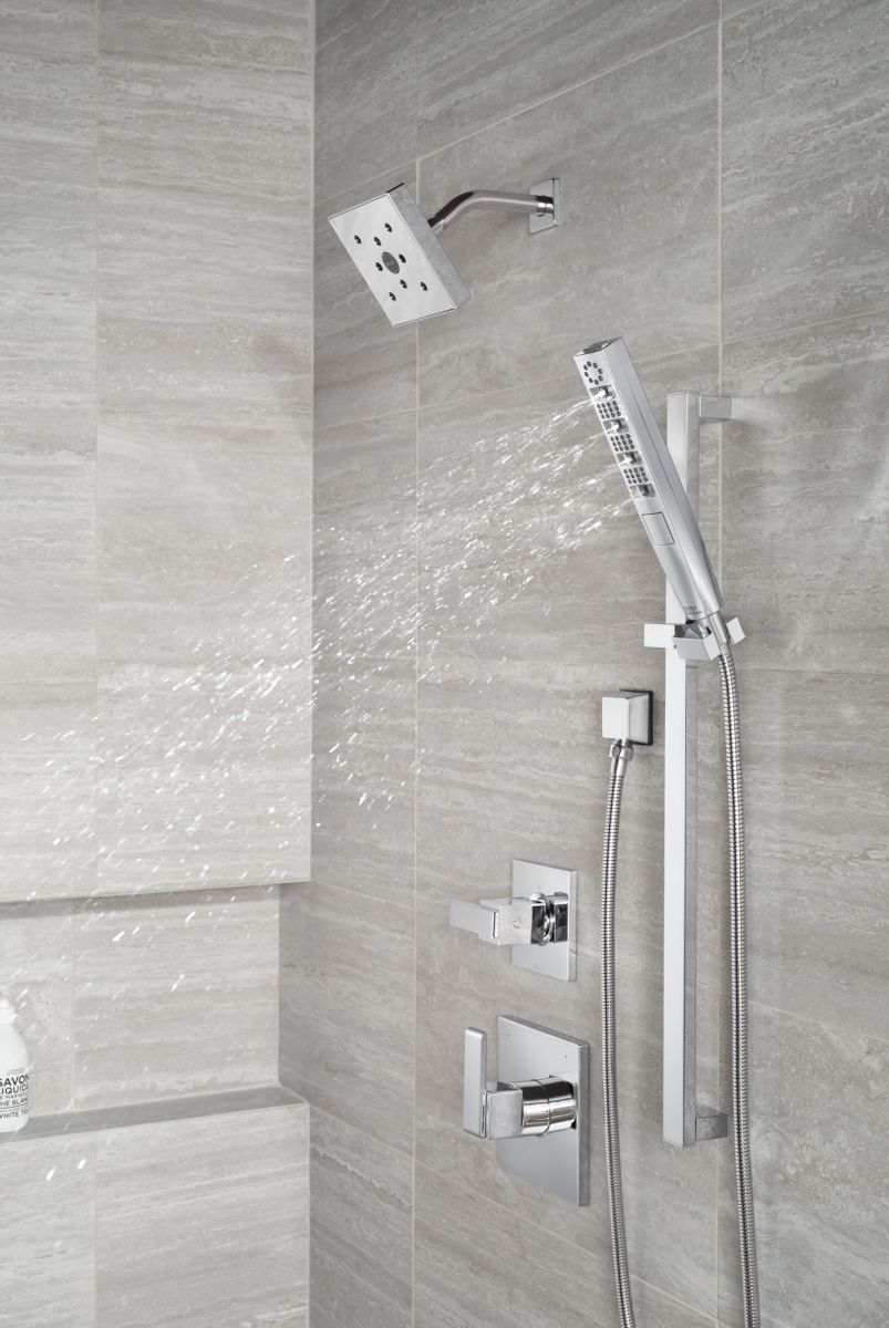 DELTA Universal Showering Components Square Wall Elbow for Hand Shower — Lumicoat® Chrome