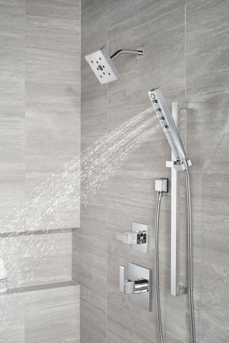 DELTA Universal Showering Components Square Wall Elbow for Hand Shower — Lumicoat® Chrome