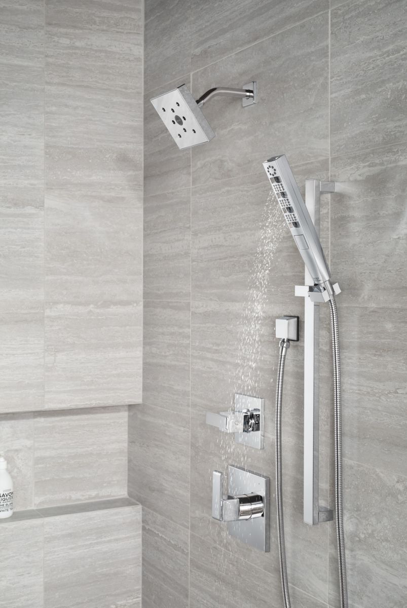 DELTA Universal Showering Components Square Wall Elbow for Hand Shower — Lumicoat® Chrome