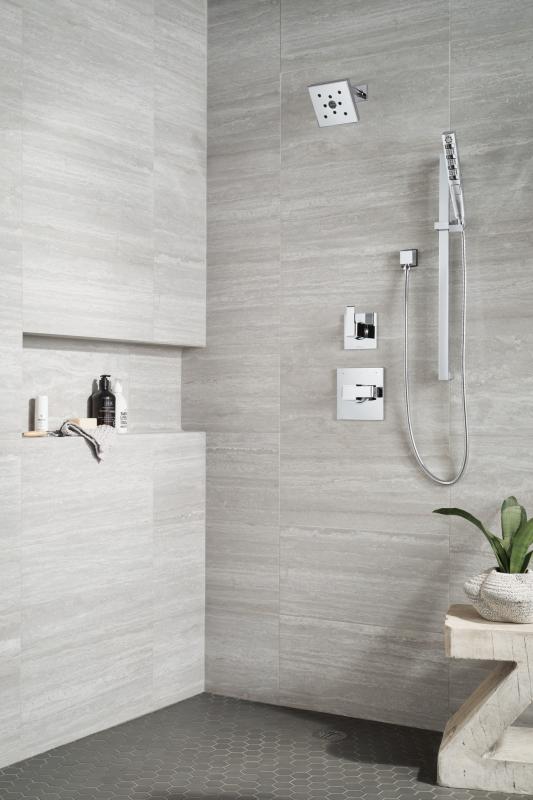 DELTA Universal Showering Components Square Wall Elbow for Hand Shower — Lumicoat® Chrome
