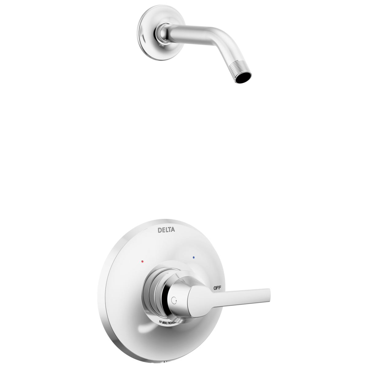 DELTA Galeon 14 Series Shower Trim - Less Head — Lumicoat® Chrome