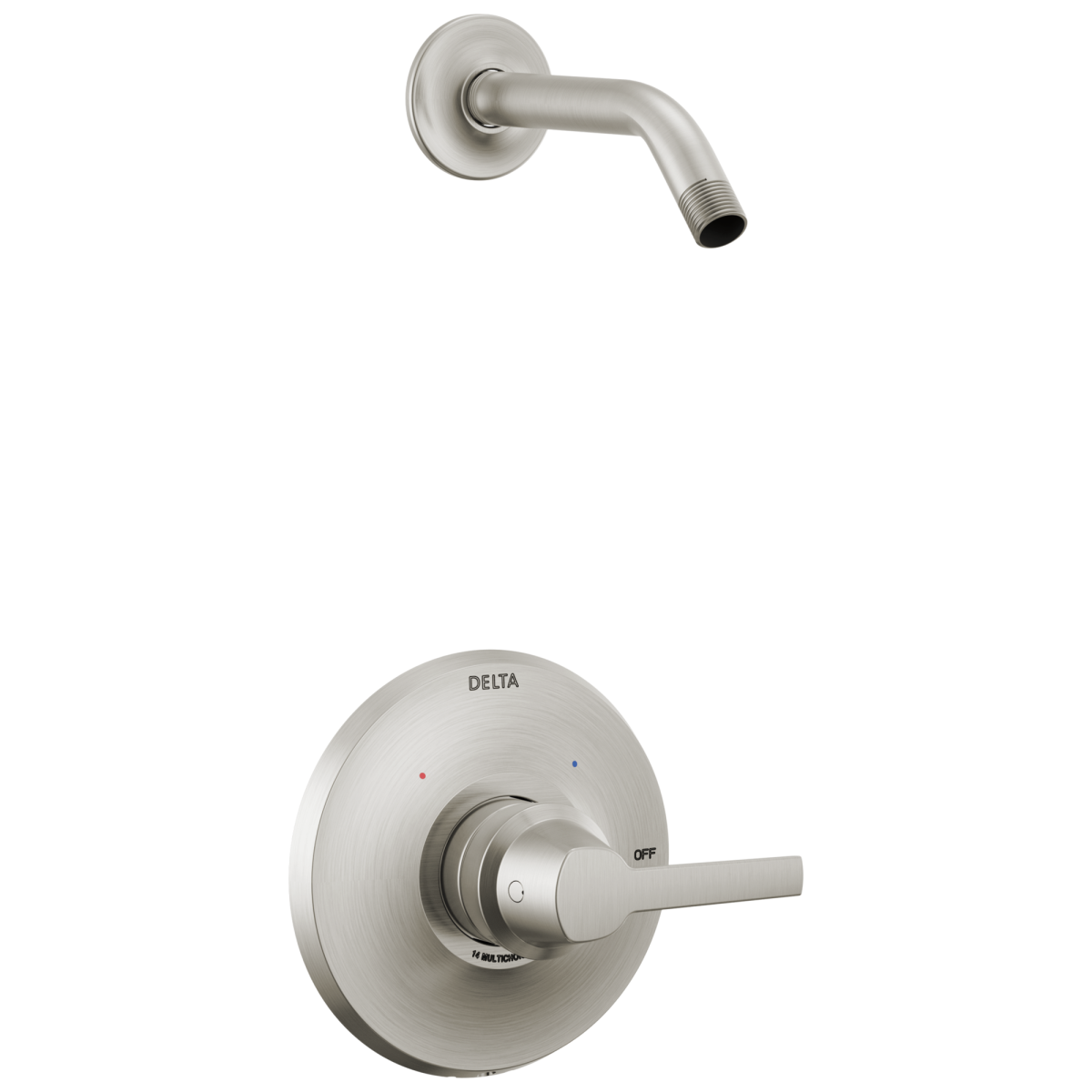 DELTA Galeon 14 Series Shower Trim - Less Head — Lumicoat® Stainless