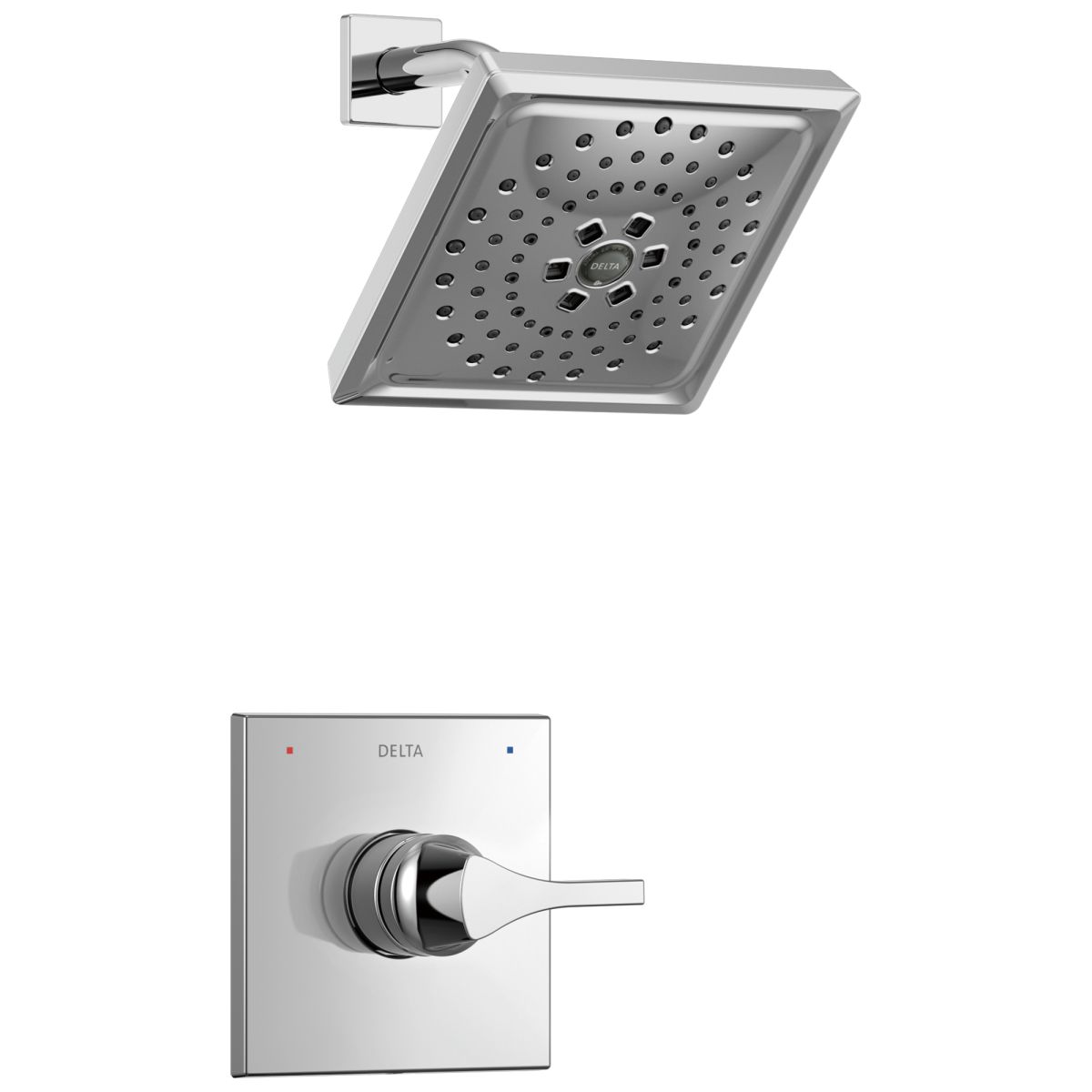 DELTA Zura Monitor 14 Series H2OKINETIC Shower Trim — Chrome