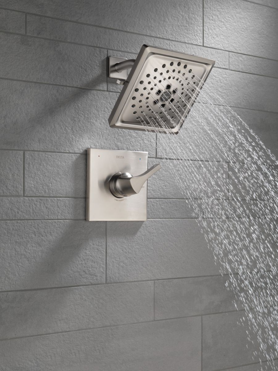DELTA Zura Monitor 14 Series H2OKINETIC Shower Trim — Stainless