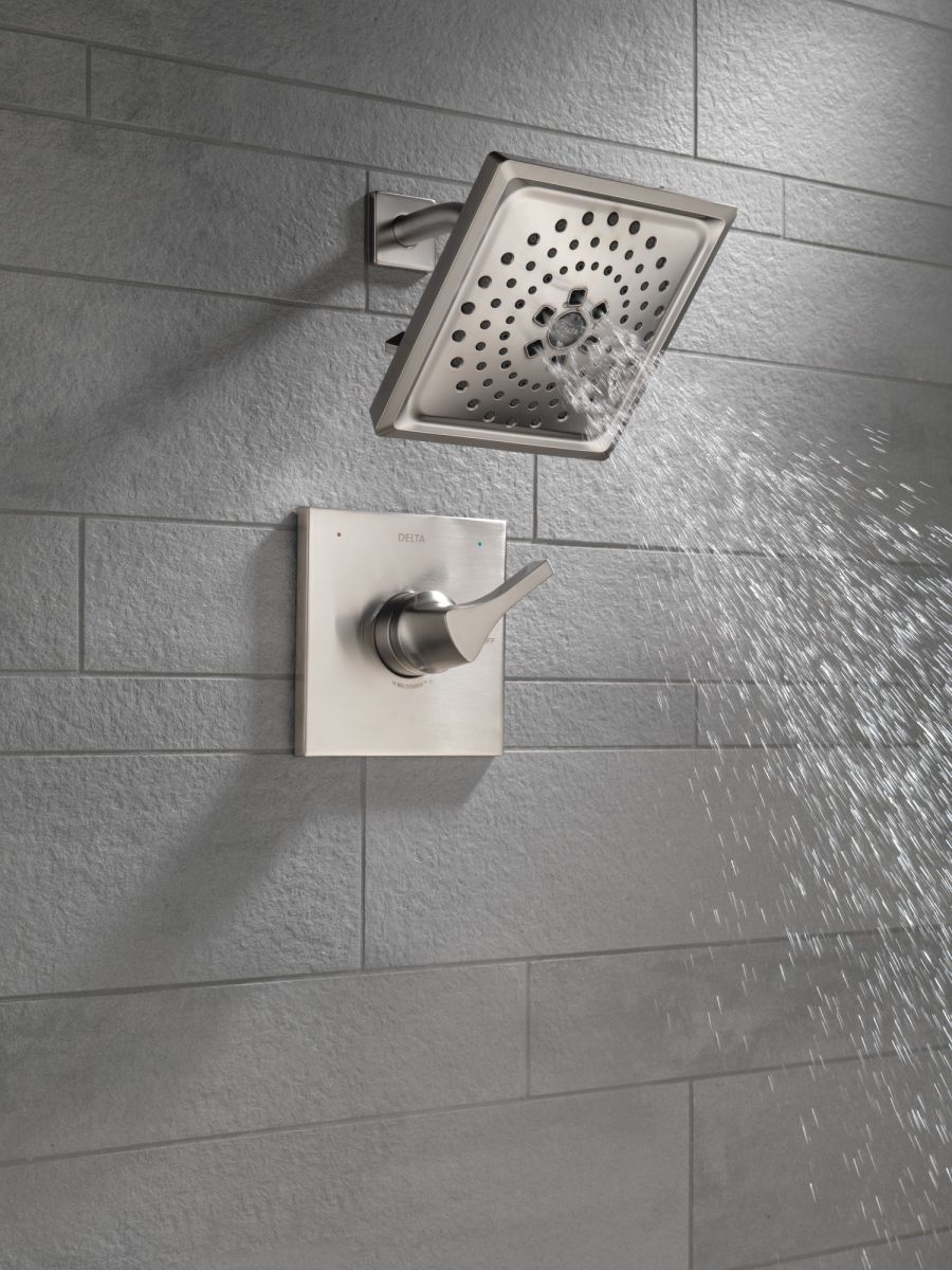 DELTA Zura Monitor 14 Series H2OKINETIC Shower Trim — Stainless