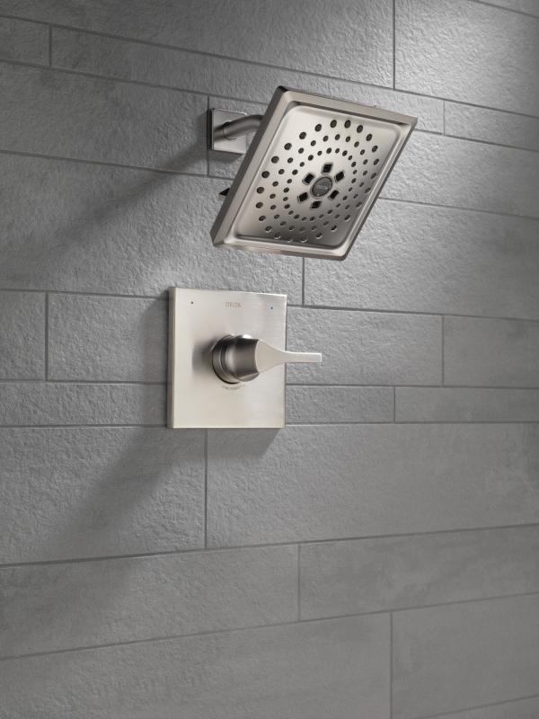 DELTA Zura Monitor 14 Series H2OKINETIC Shower Trim — Stainless