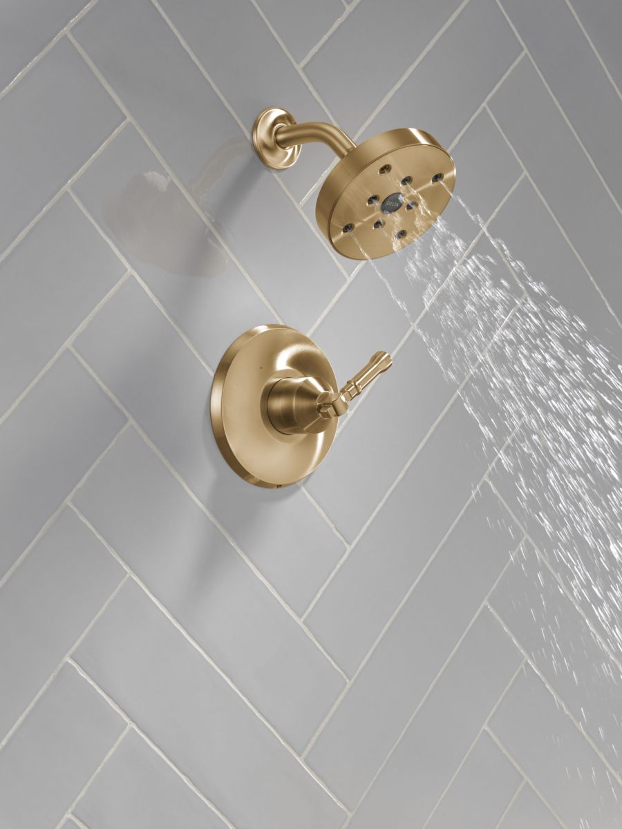 DELTA Broderick 14 Series Shower Trim — Lumicoat® Champagne Bronze