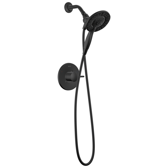 DELTA Albion  Monitor 14 Series Shower Only Trim Only with In2ition Hand Shower — Matte Black