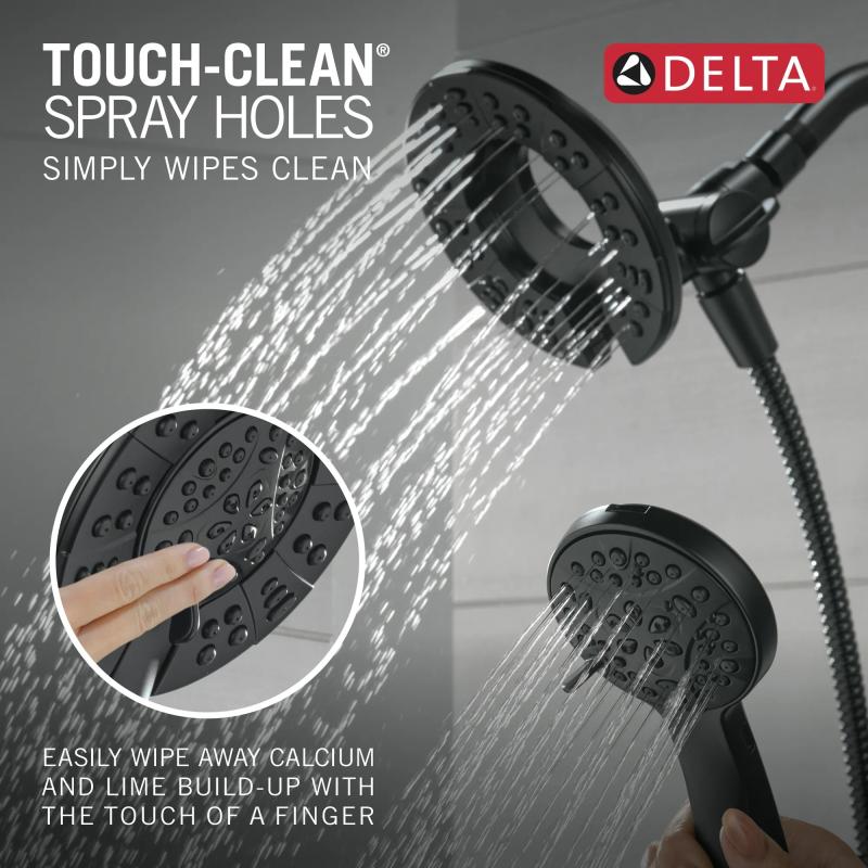 DELTA Albion  Monitor 14 Series Shower Only Trim Only with In2ition Hand Shower — Matte Black