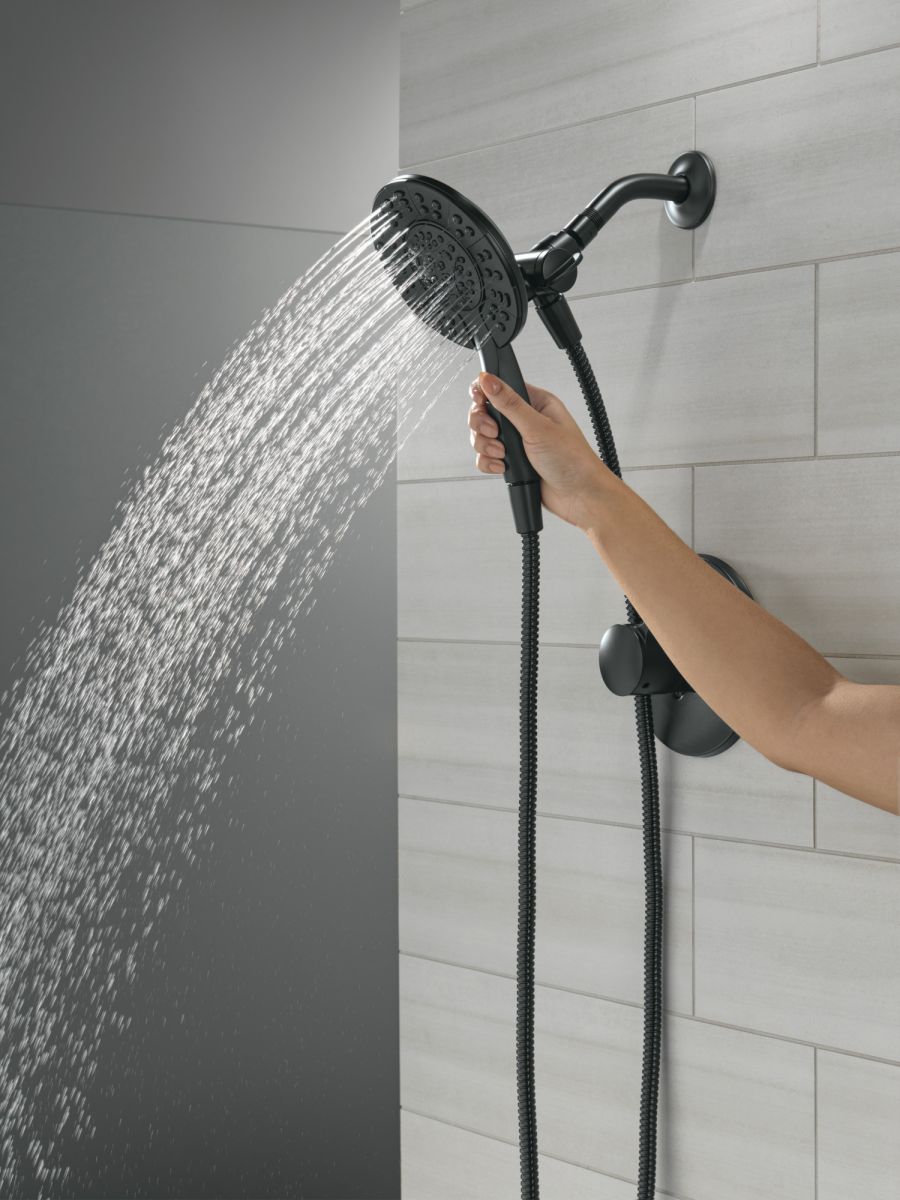 DELTA Albion  Monitor 14 Series Shower Only Trim Only with In2ition Hand Shower — Matte Black