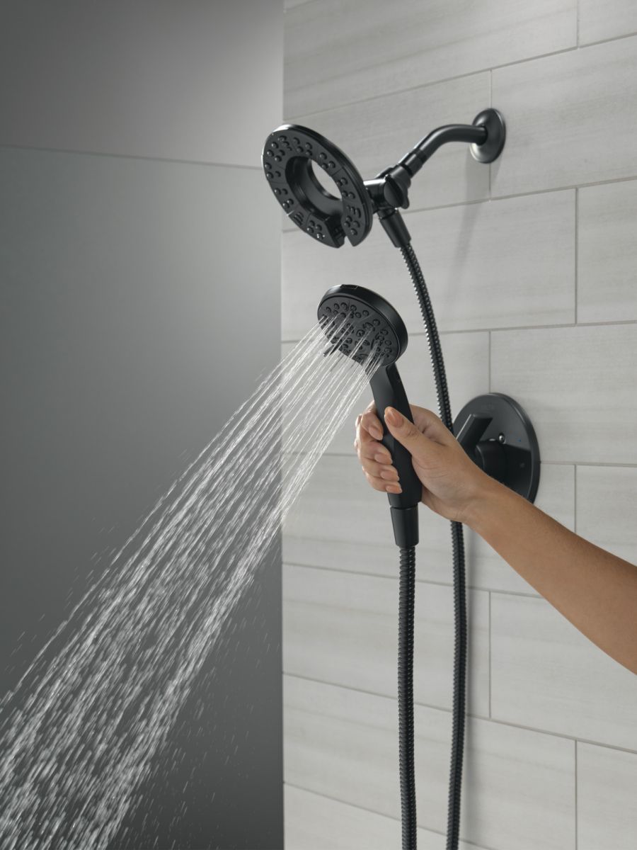 DELTA Albion  Monitor 14 Series Shower Only Trim Only with In2ition Hand Shower — Matte Black