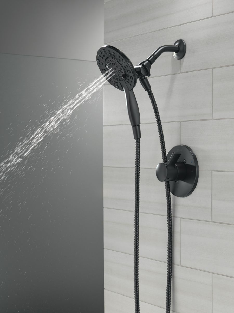 DELTA Albion  Monitor 14 Series Shower Only Trim Only with In2ition Hand Shower — Matte Black