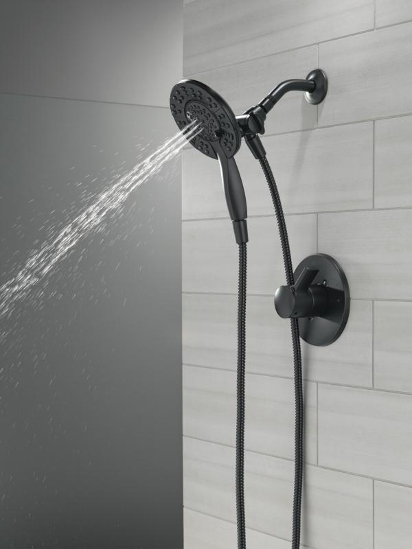 DELTA Albion  Monitor 14 Series Shower Only Trim Only with In2ition Hand Shower — Matte Black
