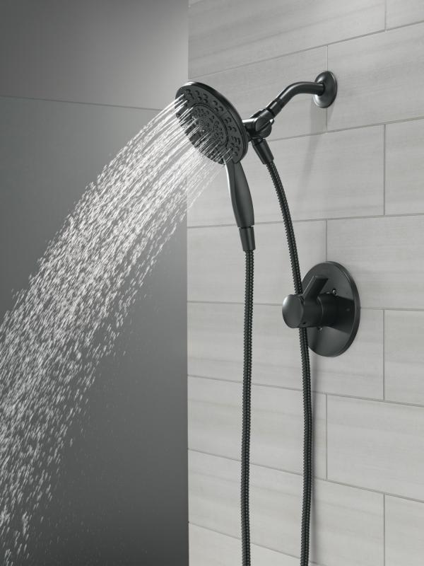 DELTA Albion  Monitor 14 Series Shower Only Trim Only with In2ition Hand Shower — Matte Black