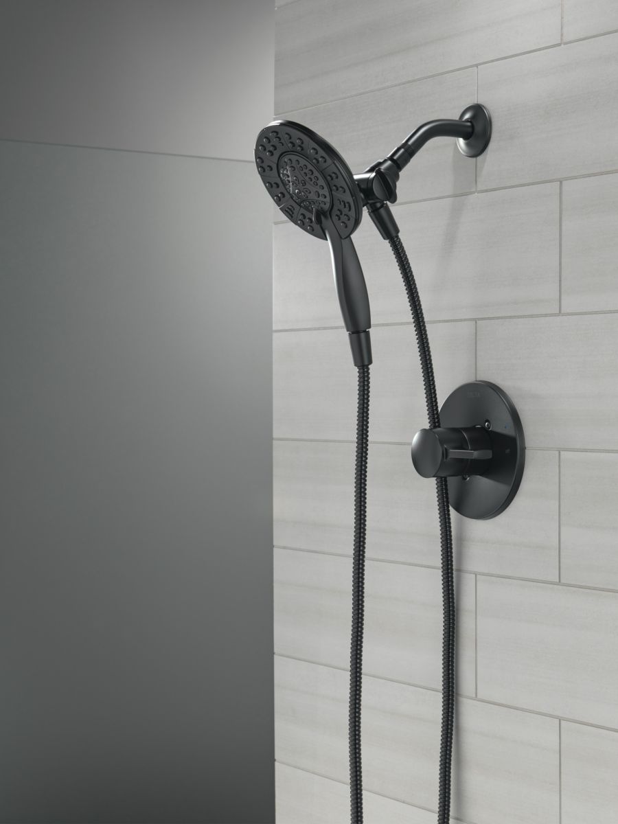 DELTA Albion  Monitor 14 Series Shower Only Trim Only with In2ition Hand Shower — Matte Black