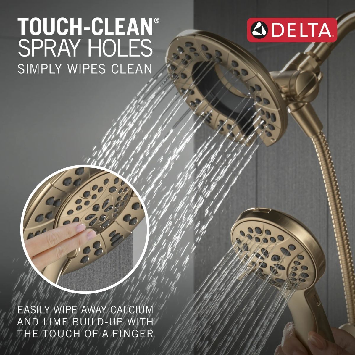 DELTA Albion  Monitor 14 Series Shower Only Trim Only with In2ition Hand Shower — Champagne Bronze