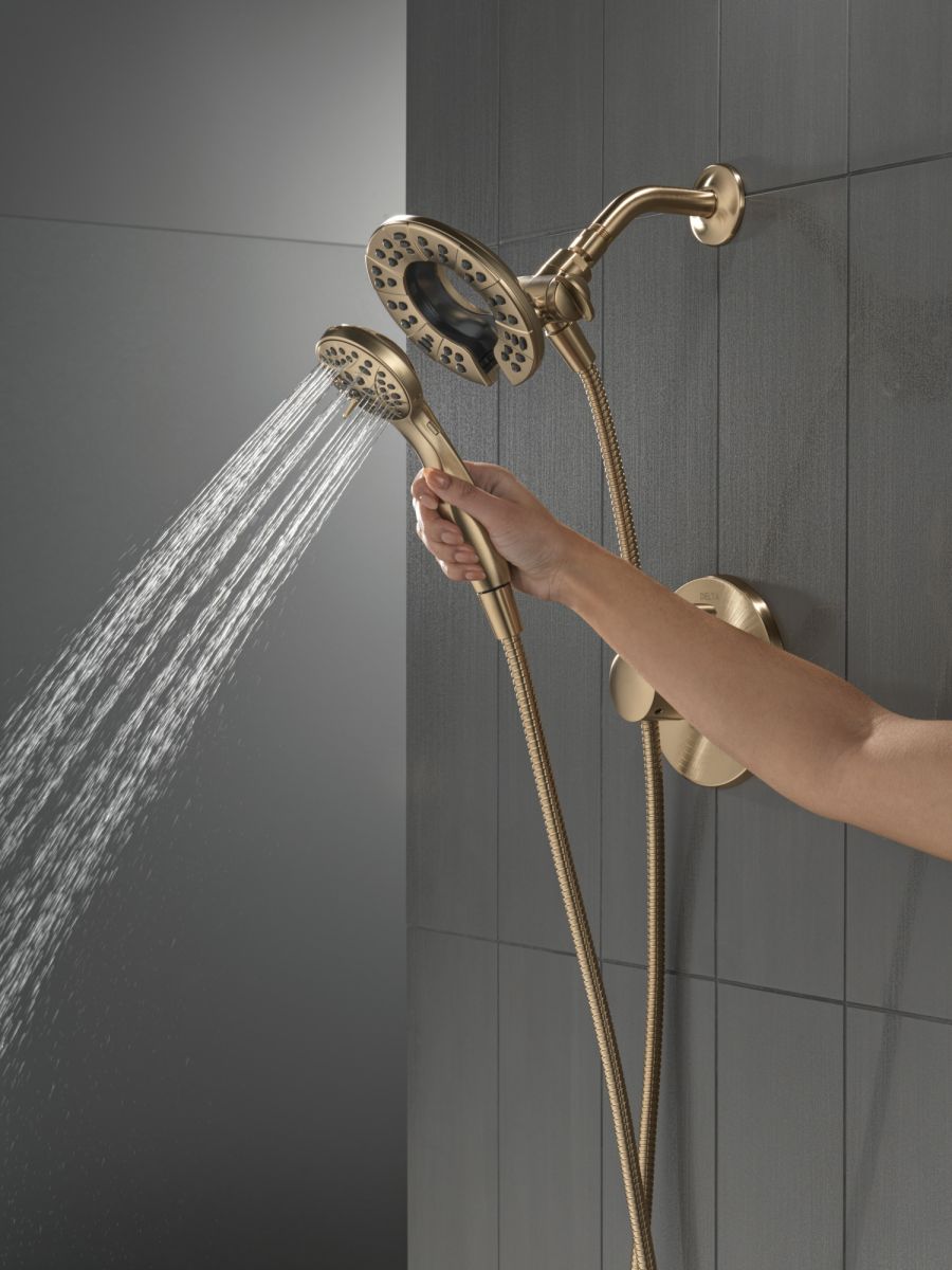 DELTA Albion  Monitor 14 Series Shower Only Trim Only with In2ition Hand Shower — Champagne Bronze
