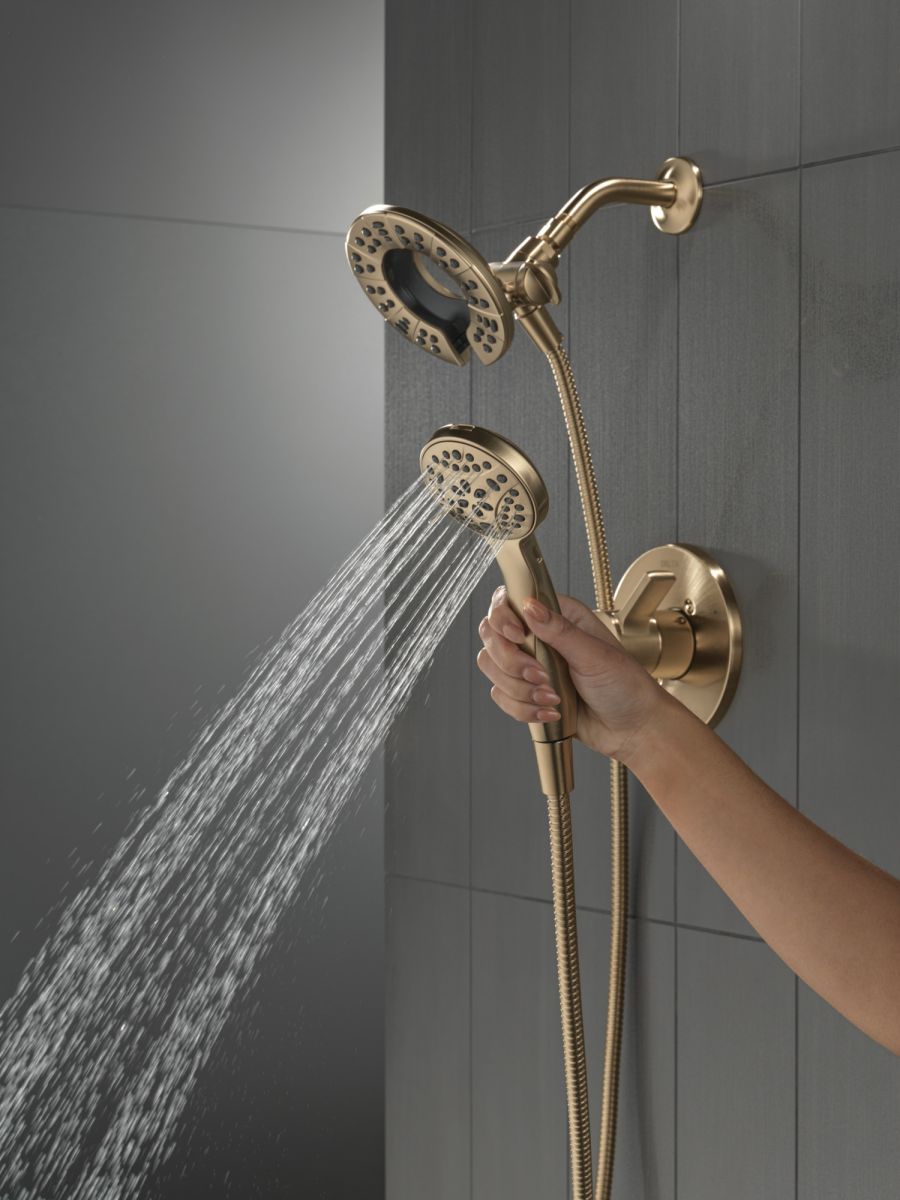 DELTA Albion  Monitor 14 Series Shower Only Trim Only with In2ition Hand Shower — Champagne Bronze
