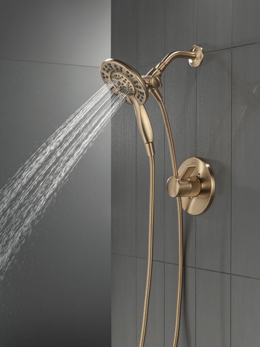 DELTA Albion  Monitor 14 Series Shower Only Trim Only with In2ition Hand Shower — Champagne Bronze