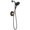 DELTA Albion  Monitor 14 Series Shower Only Trim Only with In2ition Hand Shower — Matte Black / Champagne Bronze